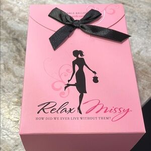 Relax Missy Pink Gift Box with Black Ribbon